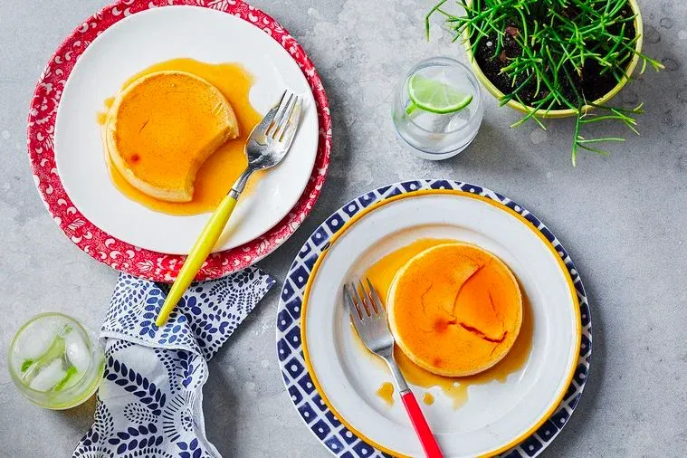 Flan Cósmico de Caramelo y Naranja