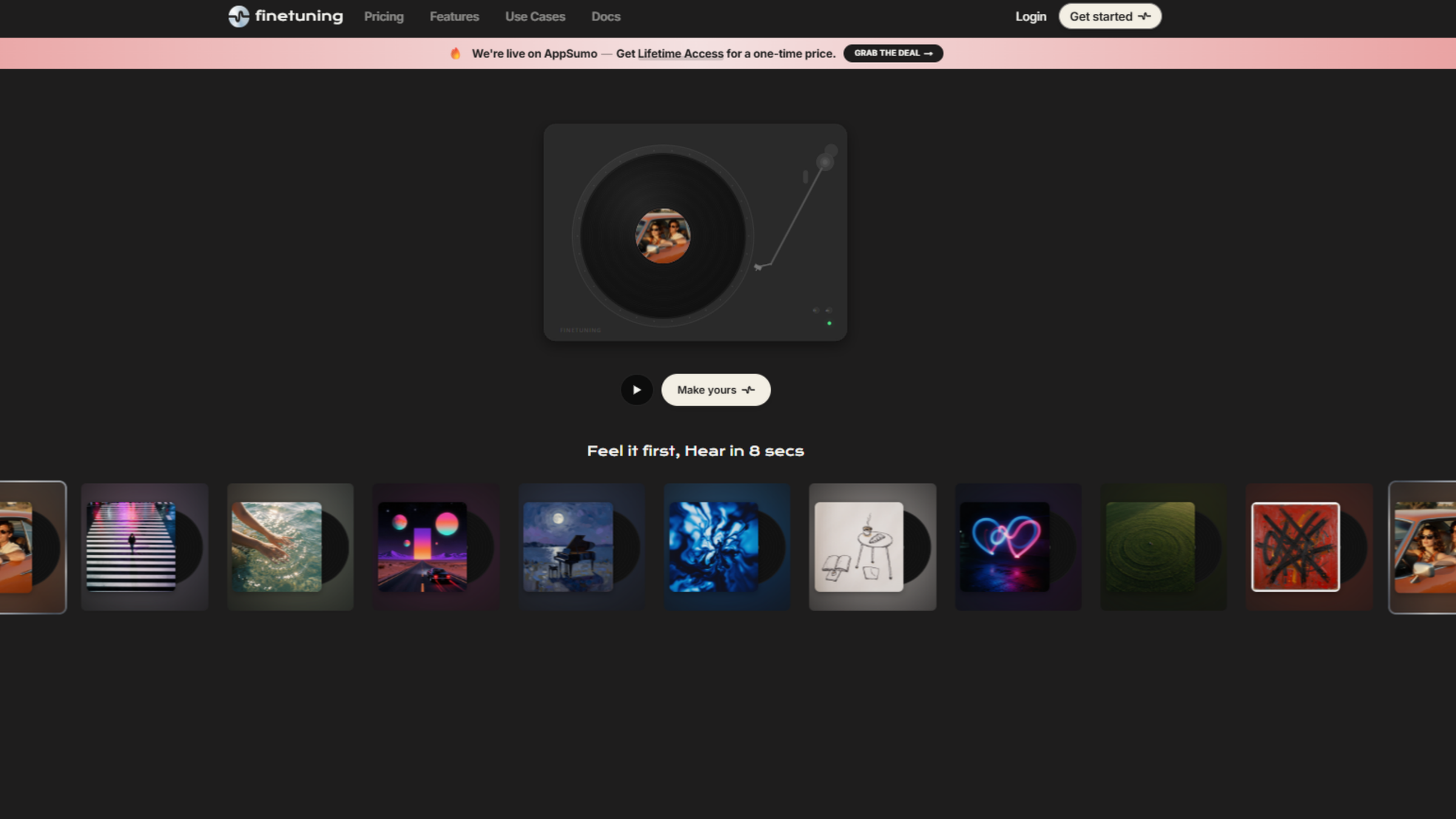  Custom AI music in seconds, not hours.