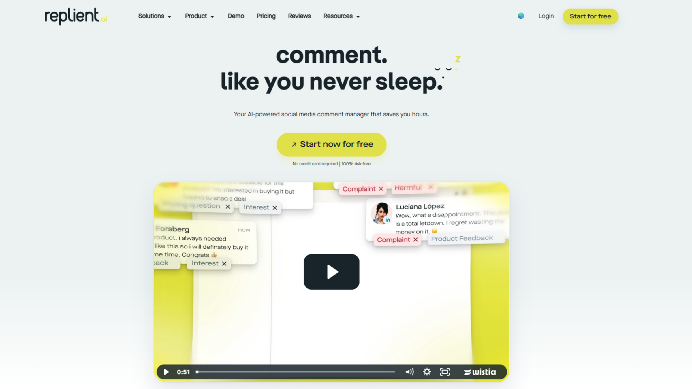 Your AI-powered social media comment manager that saves you hours.
