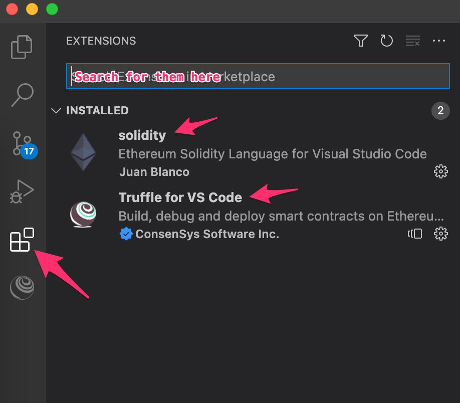 Install these two extensions: 