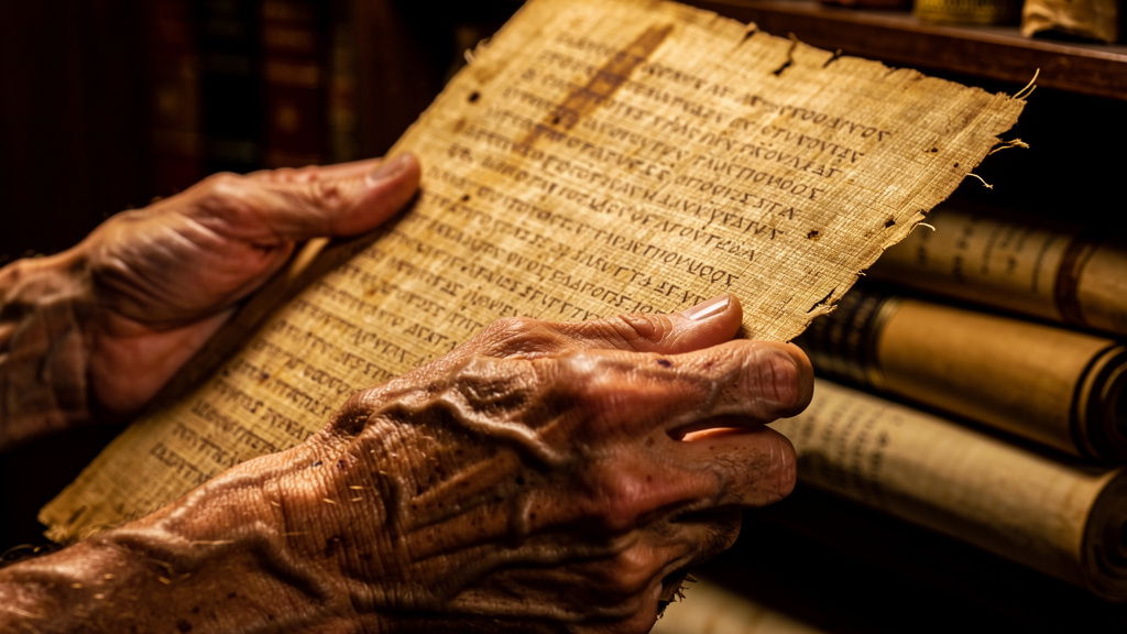 Ancient manuscript representing early Church teaching tradition