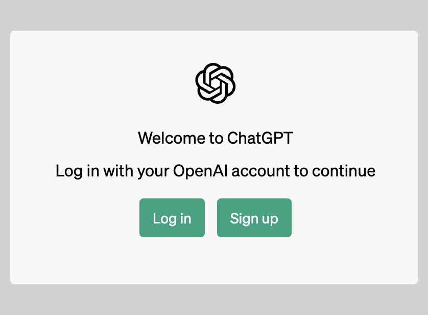 chatgpt login