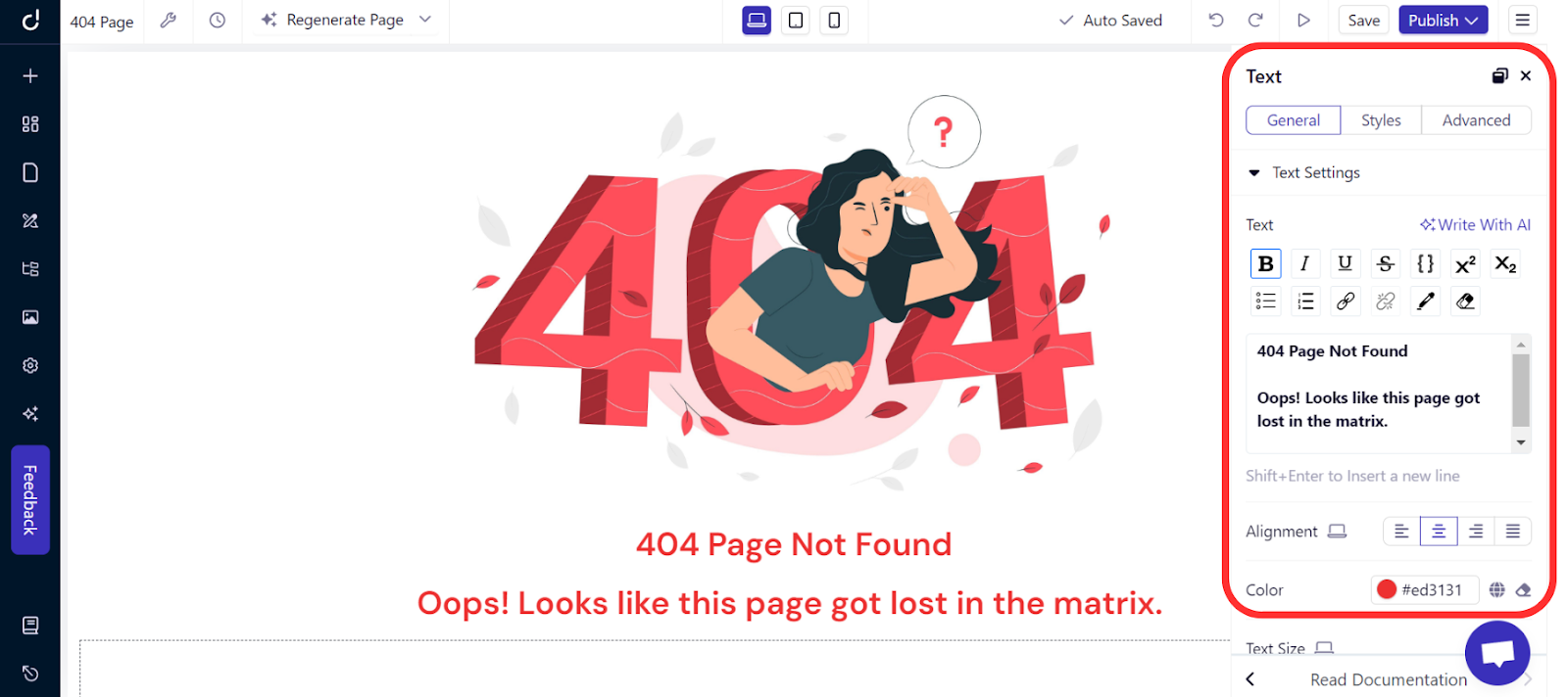 customize your 404 message