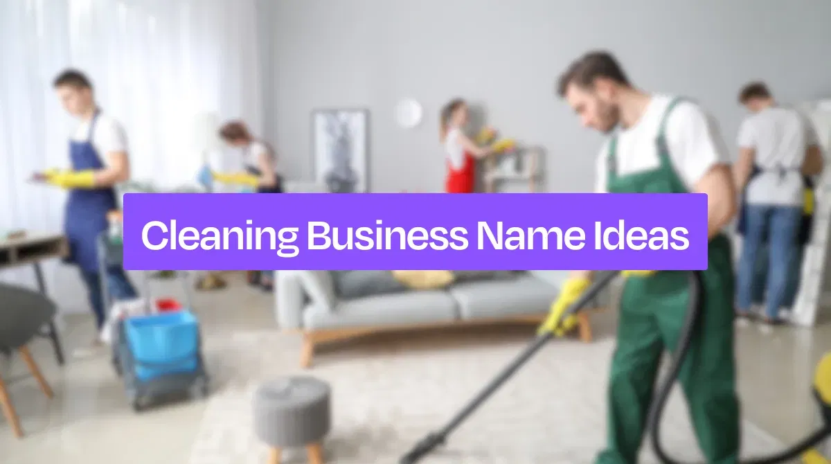 300+ Cleaning Business Name Ideas