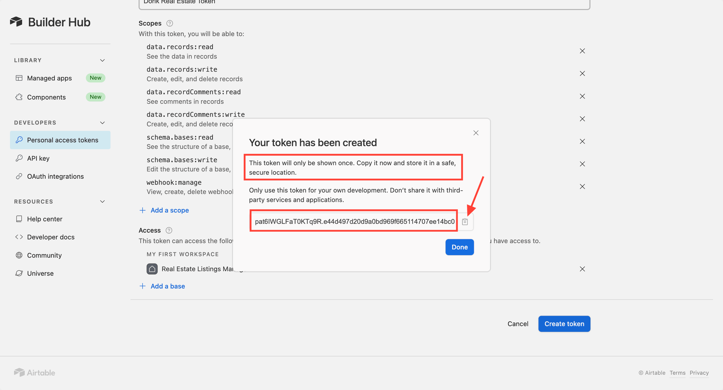 copy token id