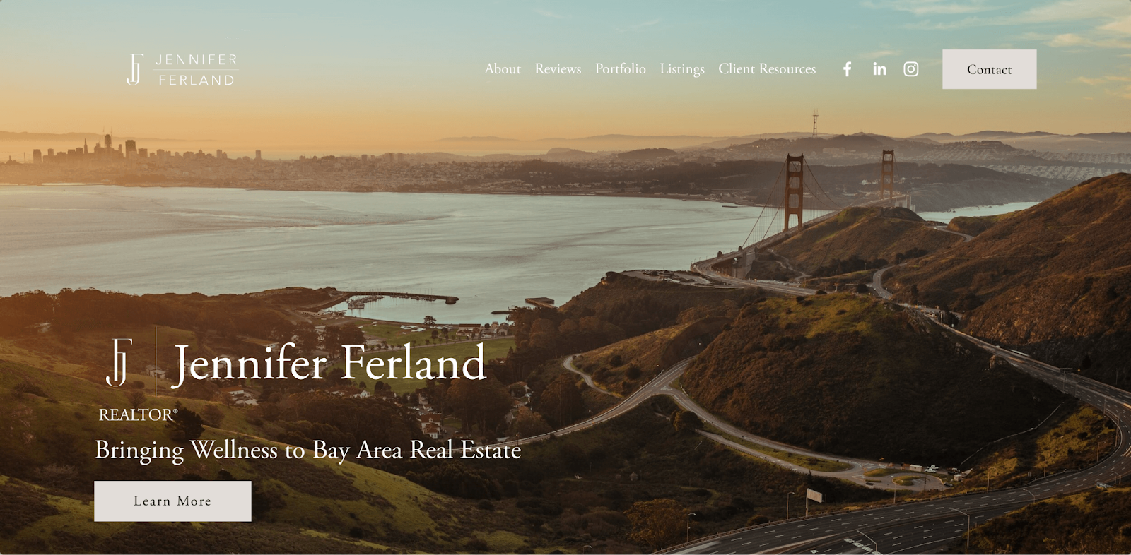 jennifer ferland real estate website example