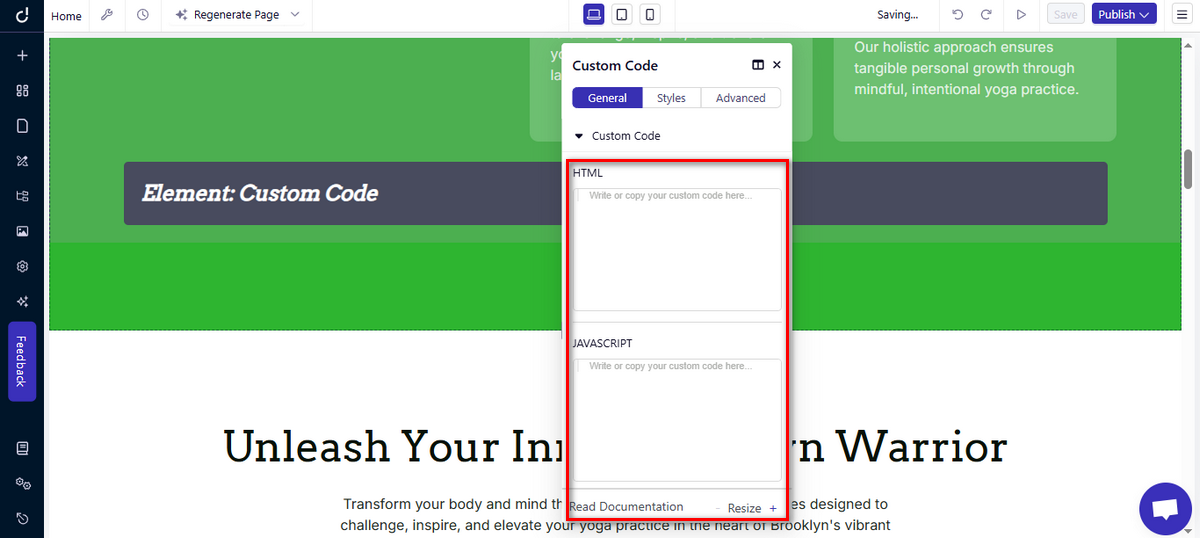 Dorik's standard editor