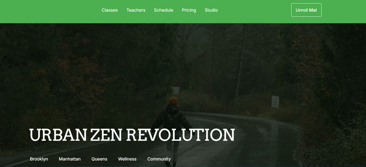 AI generated website