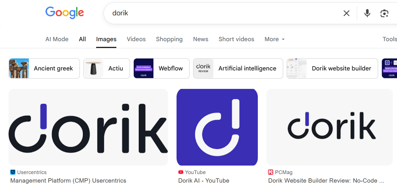 Google Images search for