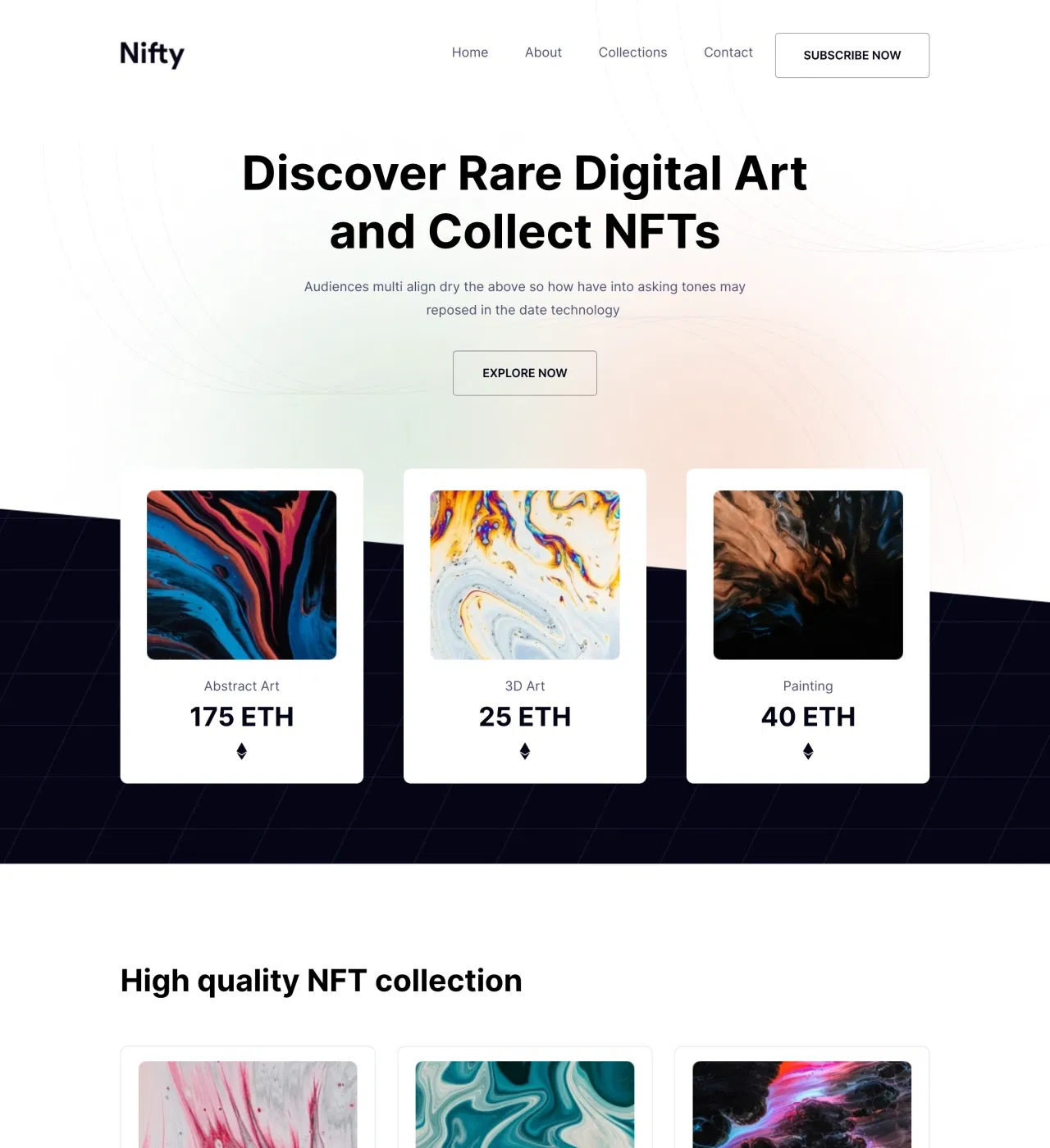 NFT Website Template