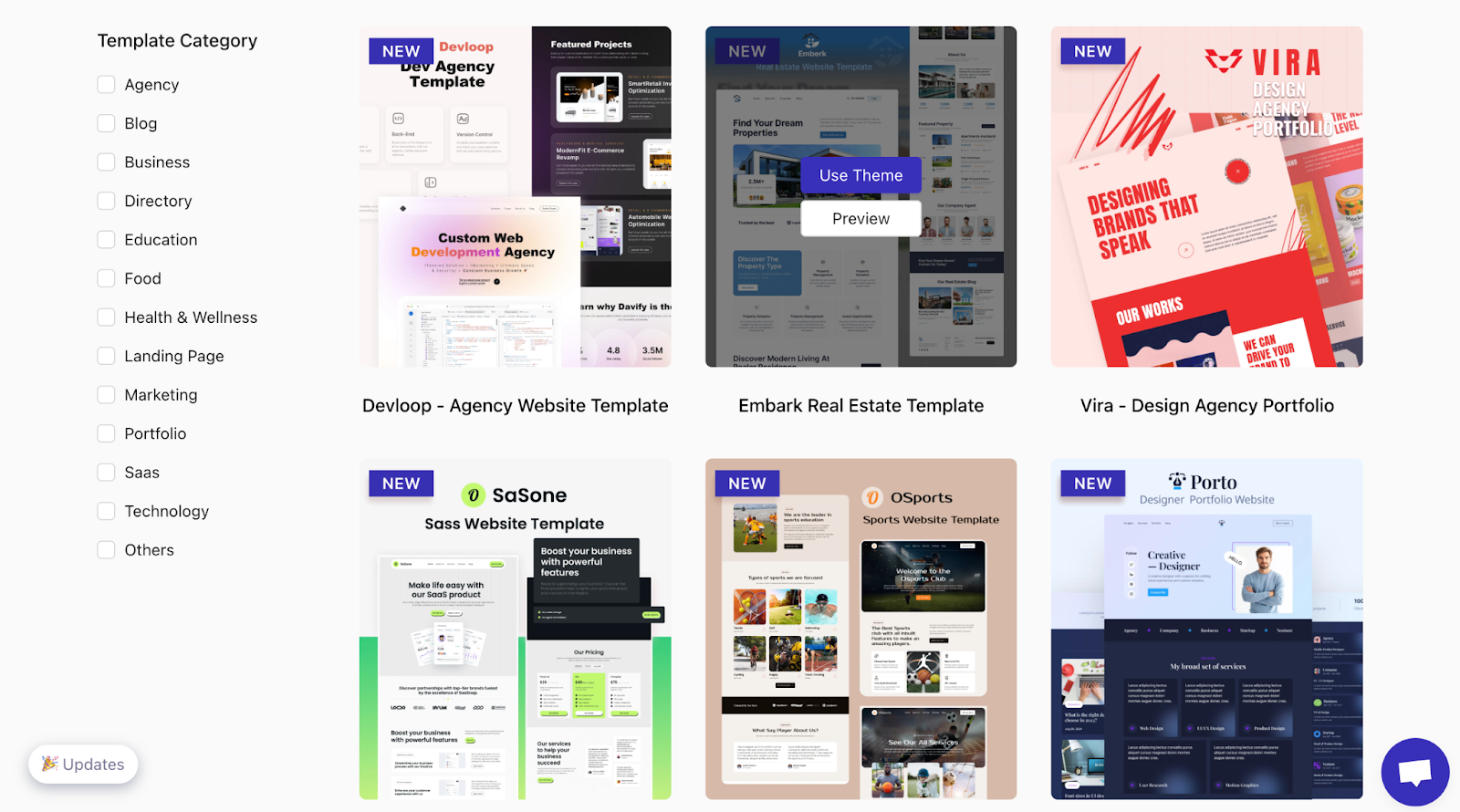 website templates