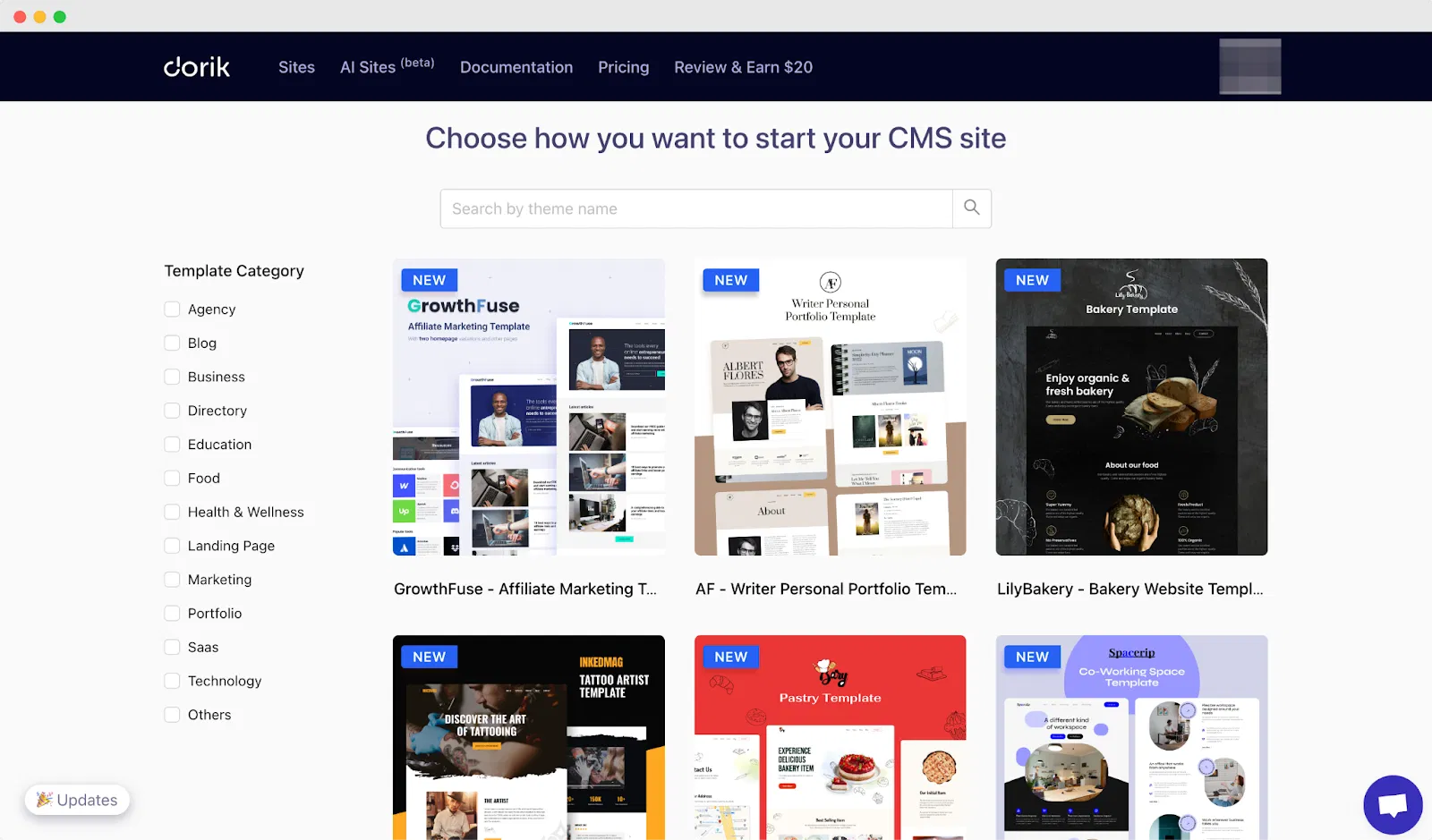 Dorik Templates
