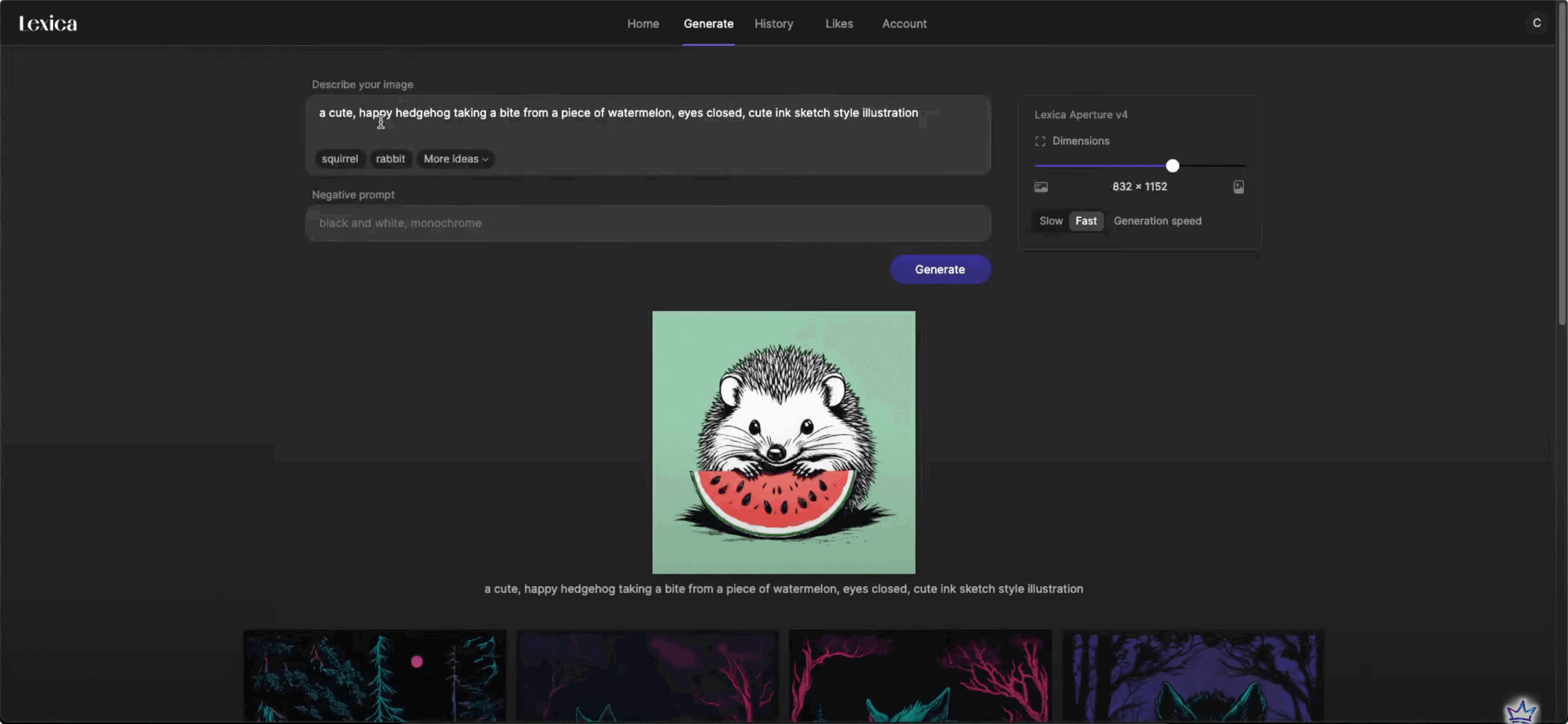 lexica ai generated art