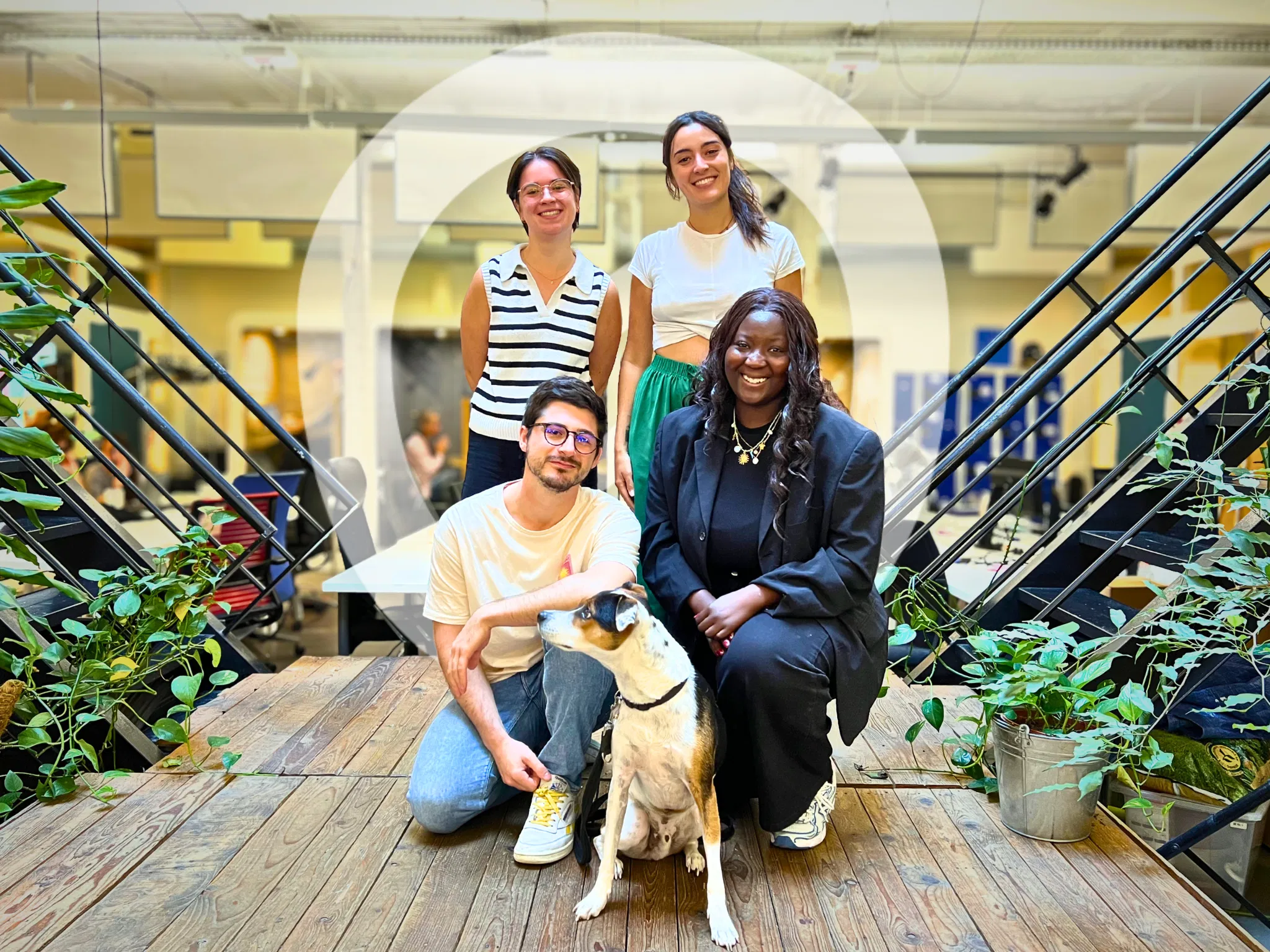 Équipe de FairTrotter : Tiffen, Mahéva, Cédric, Mame