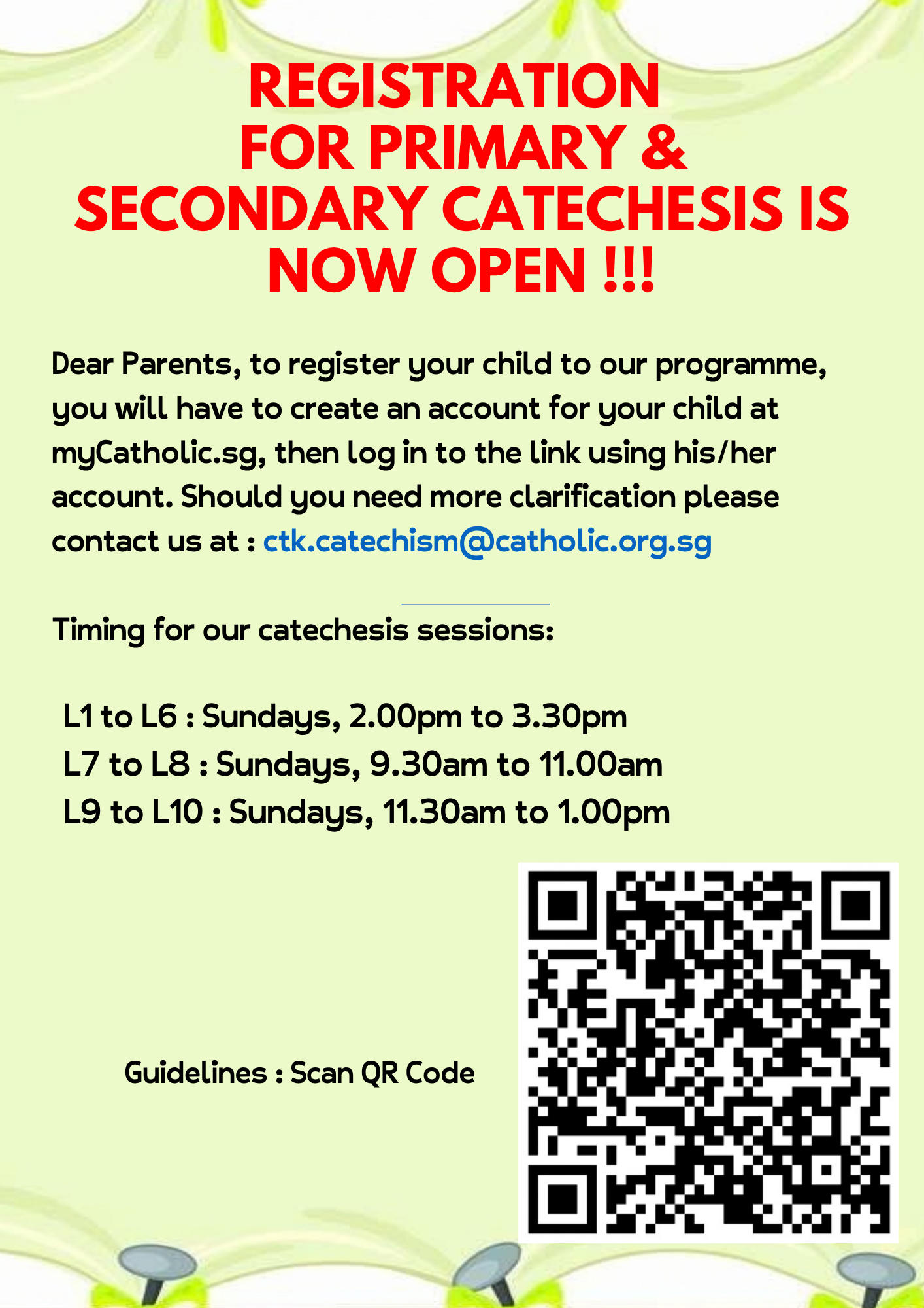 Catechism Registration 2027