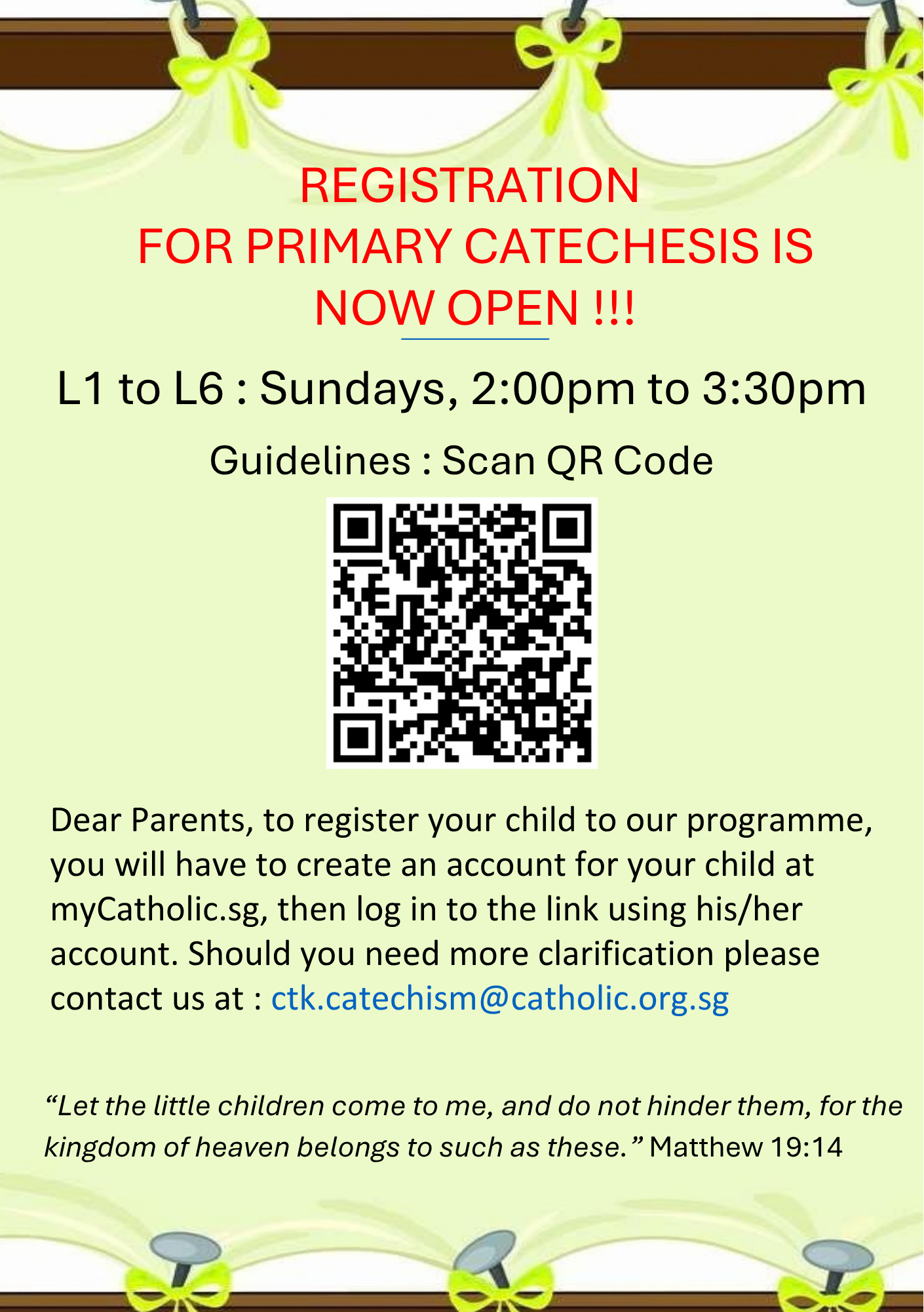 Catechism Registration 2027