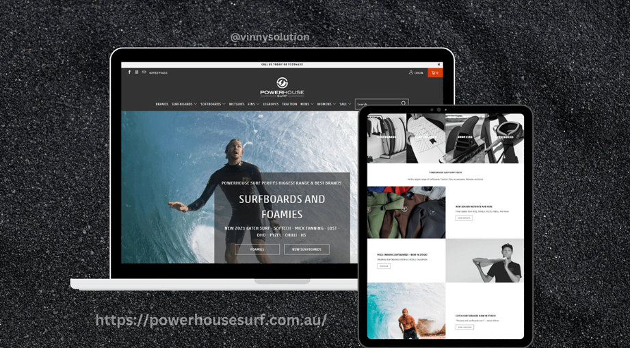 shopify website