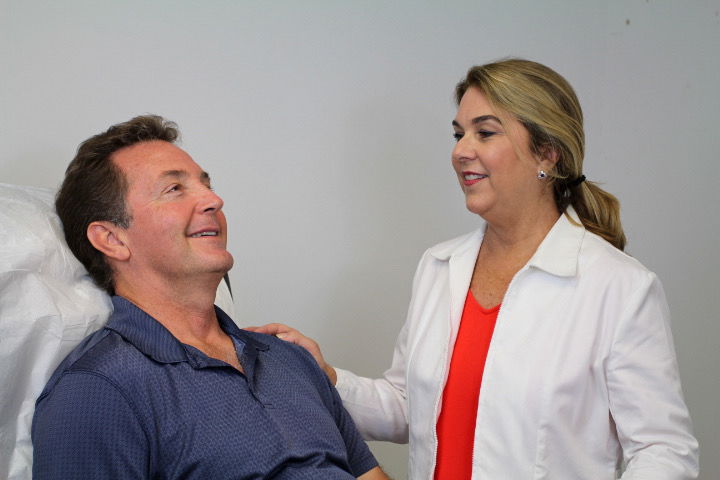 Dr. Judi and a middle-aged man