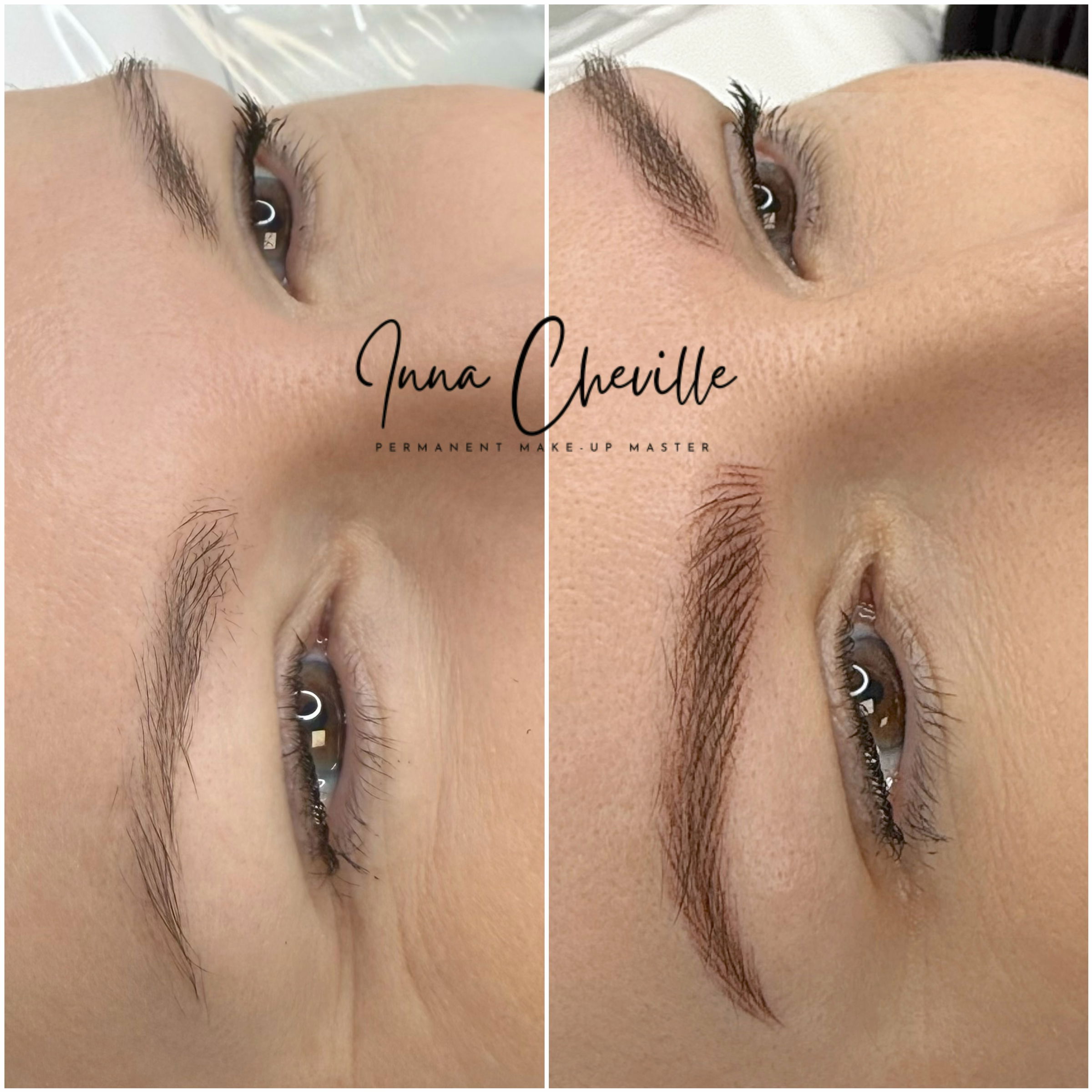 Un maquillage permanent sourcils à Nantes style hairstroke