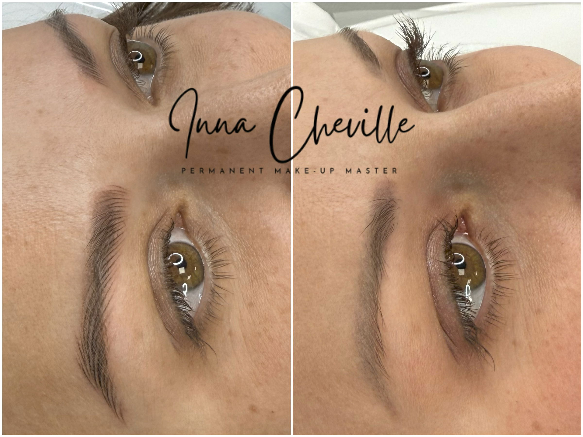 Exemple de maquillage Hairstroke des sourcils grâce au maquillage permanent