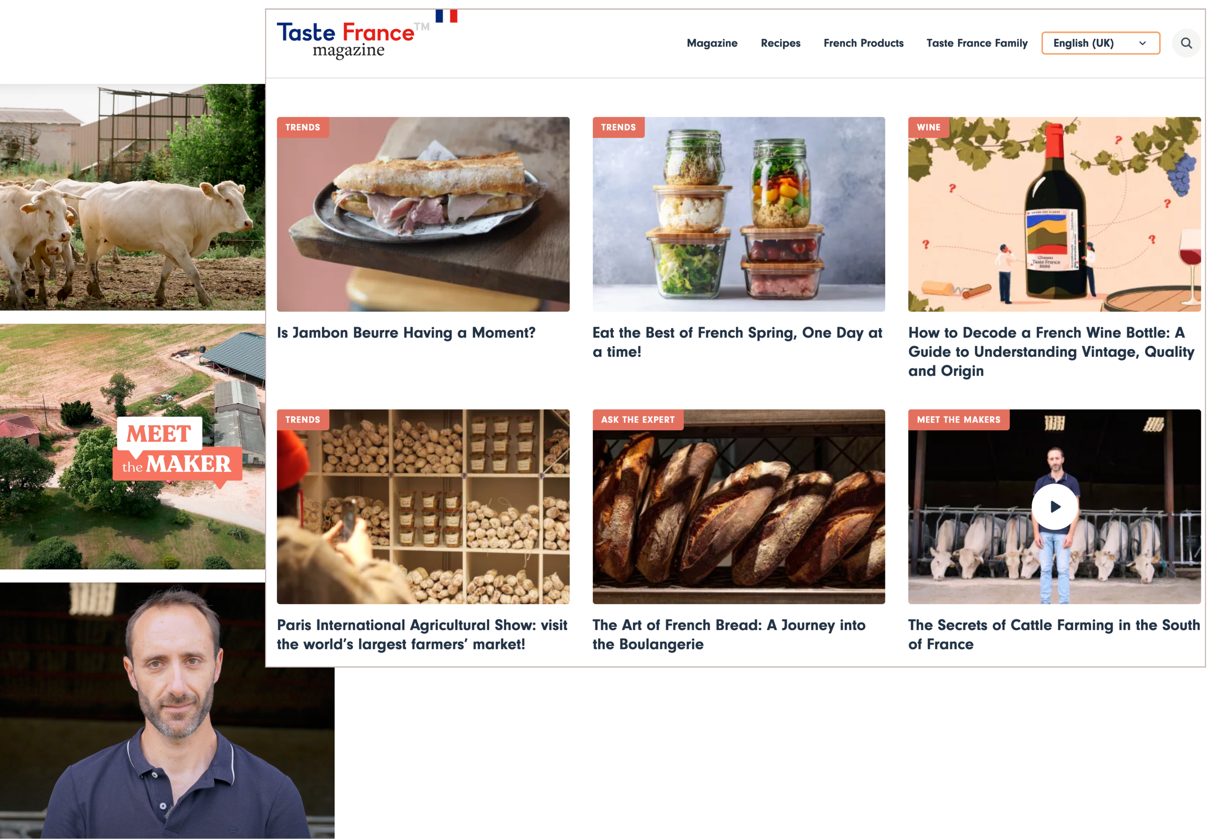 site intern Taste France 