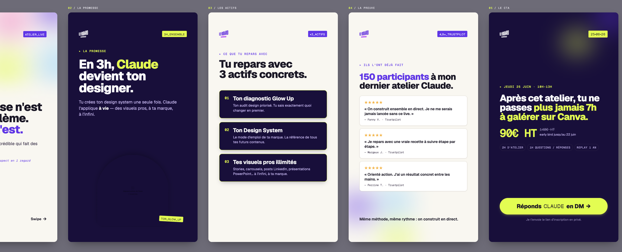Stories générées par Claude en 30 secondes
