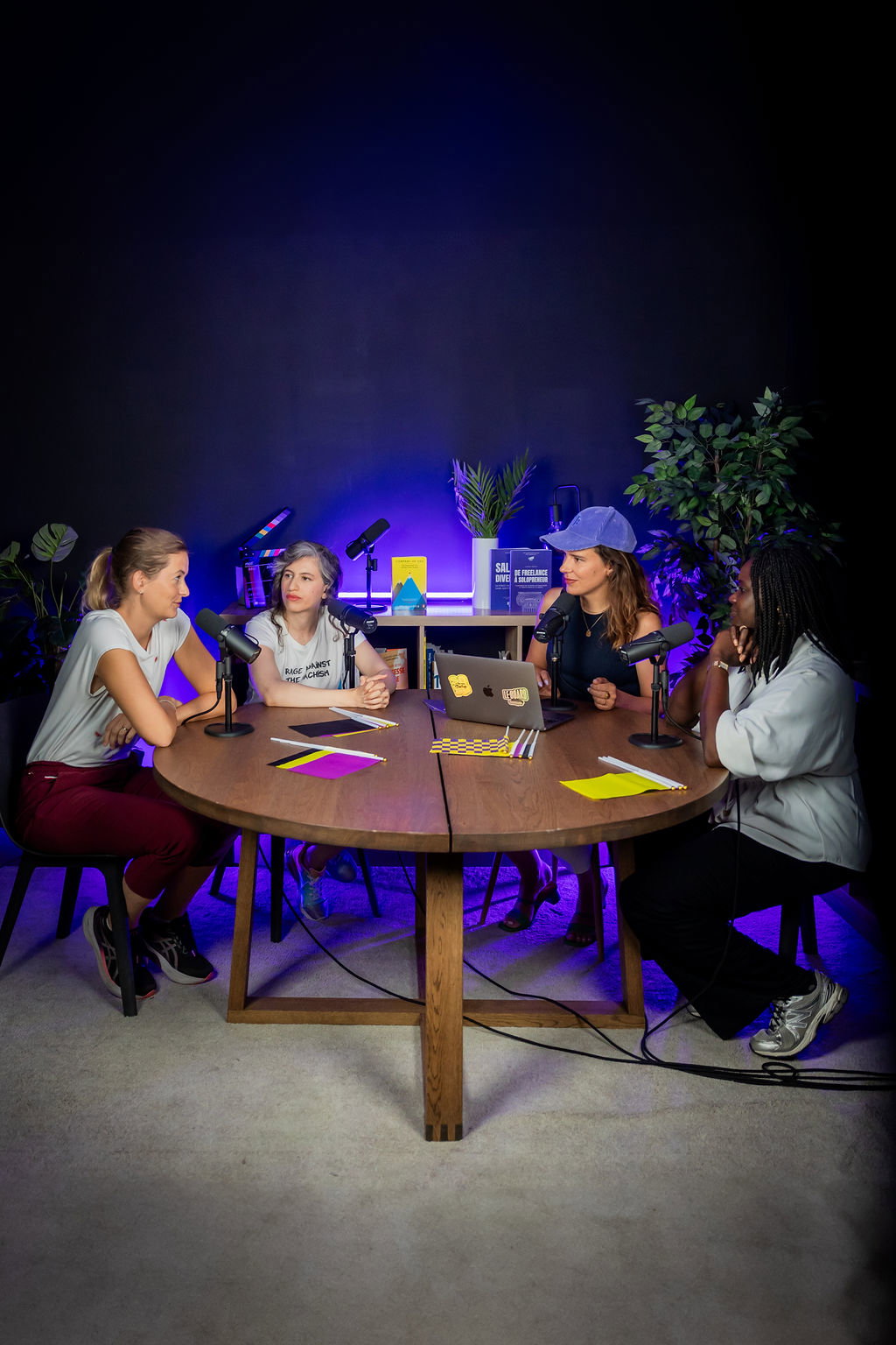 tournage podcast studio enregistrement