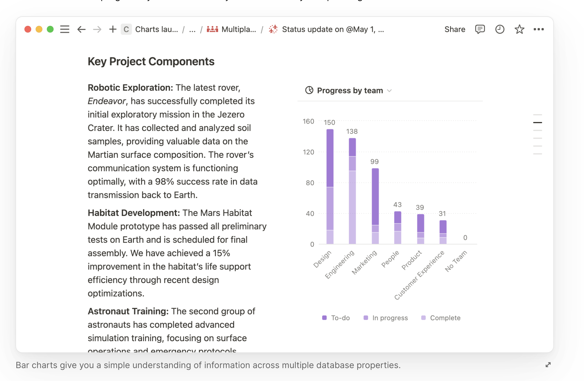 Notion Bar chart