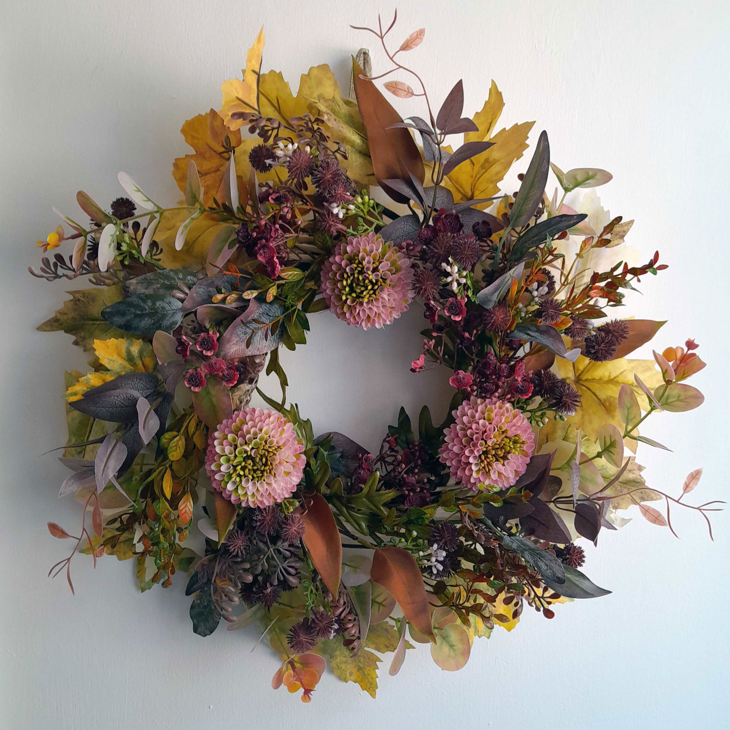 Pink Peony Wreath