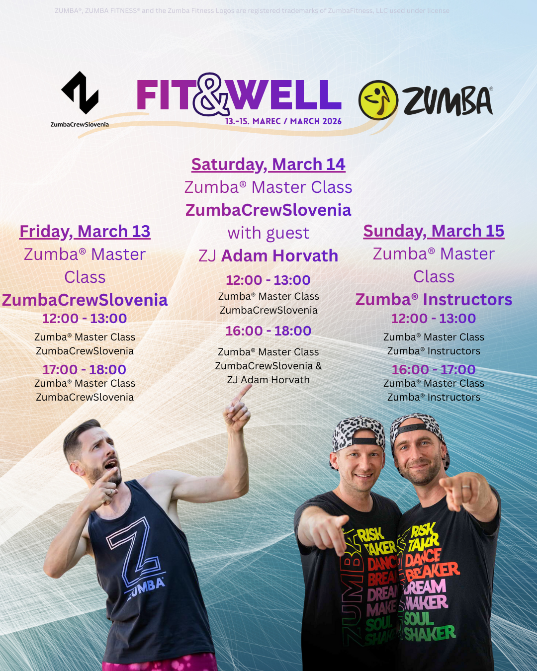 FIT & WELL 2026 - ZUMBA MASTER CLASS Z ZJ ADAM HORVATH