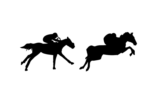 Course de plat et d'obstacle