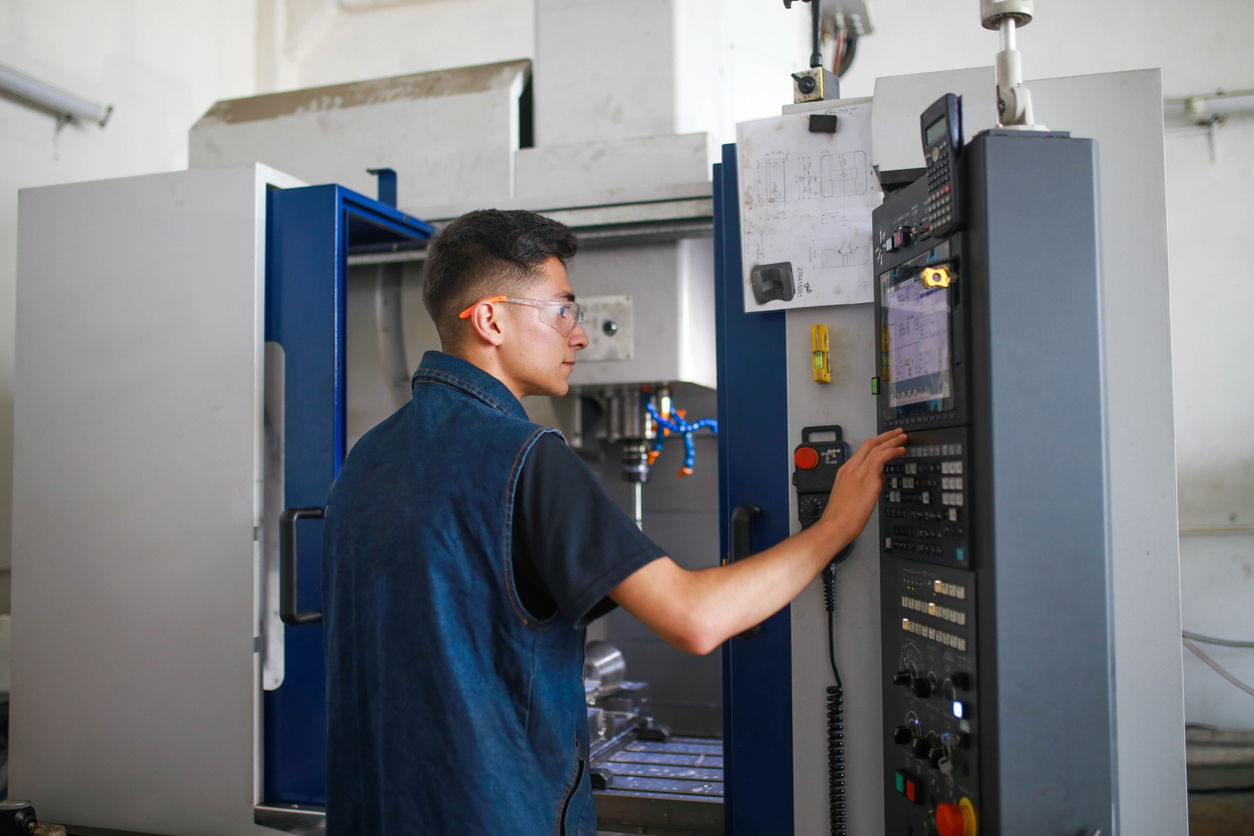 CNC manufacturing facility sets up titanium part