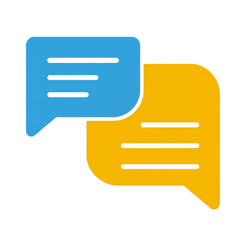 Speechy bubble image representing Ai's ability to learn builder's way of speaking