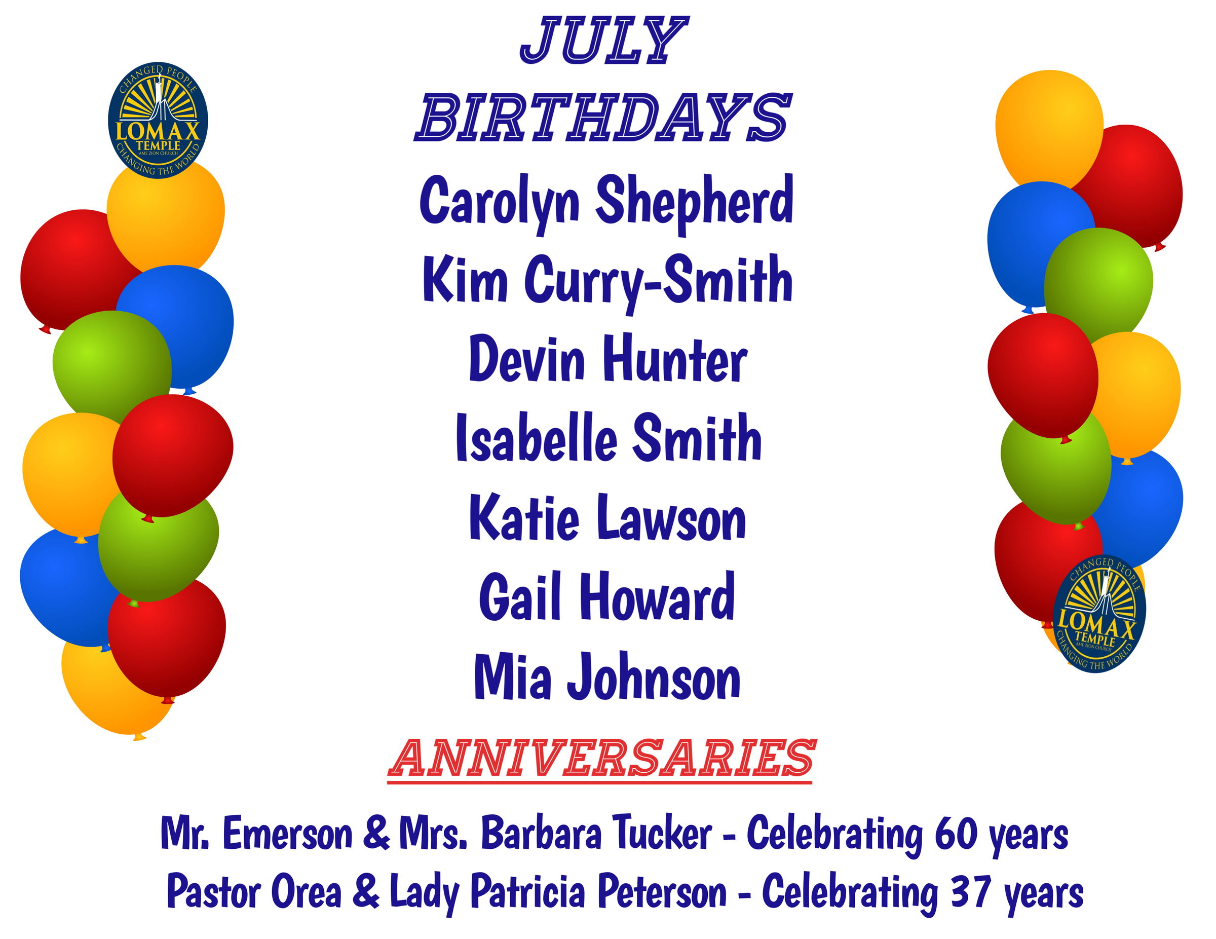 July Birthdays