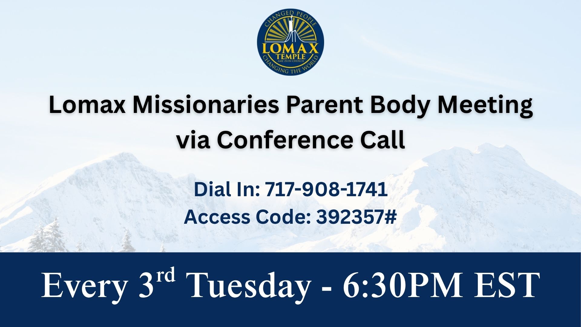 Missionary Parent Body Call