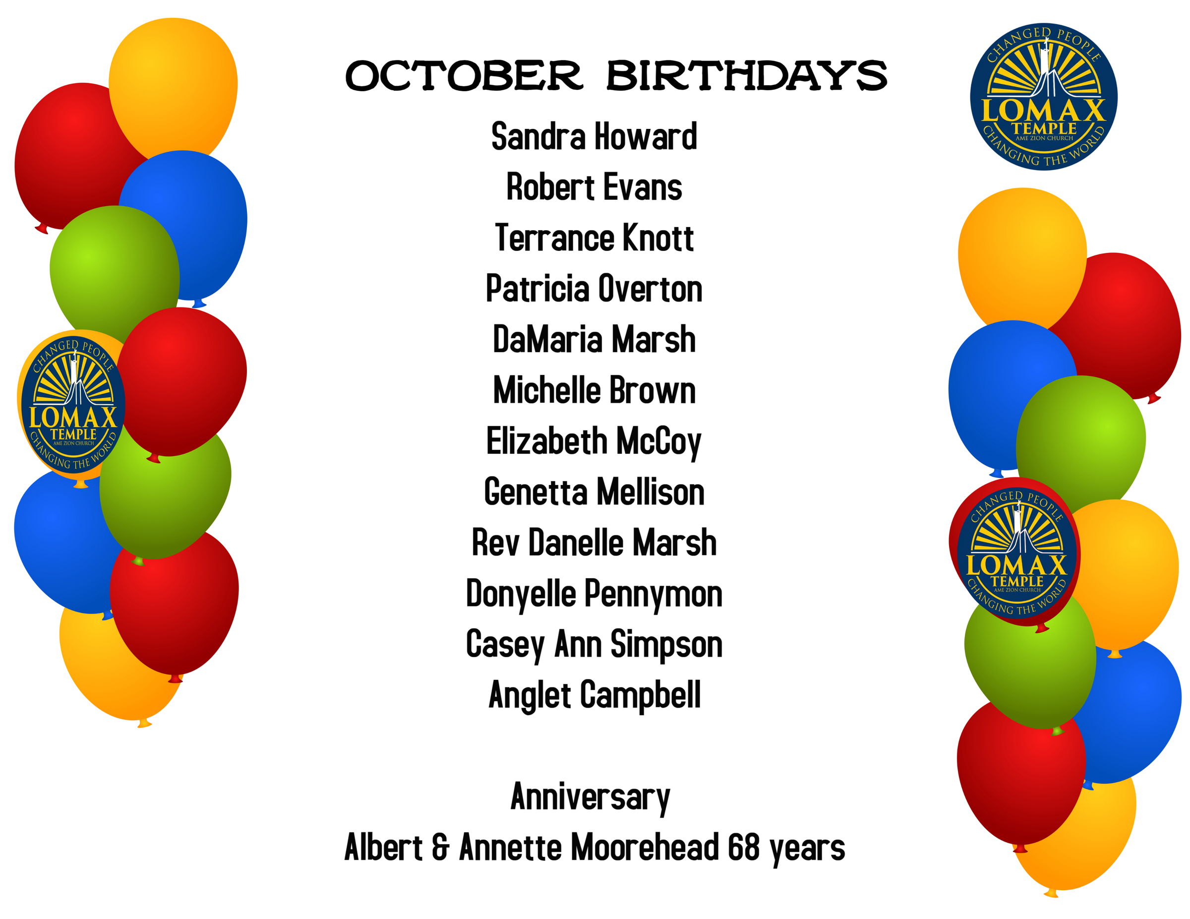 October Birthdays