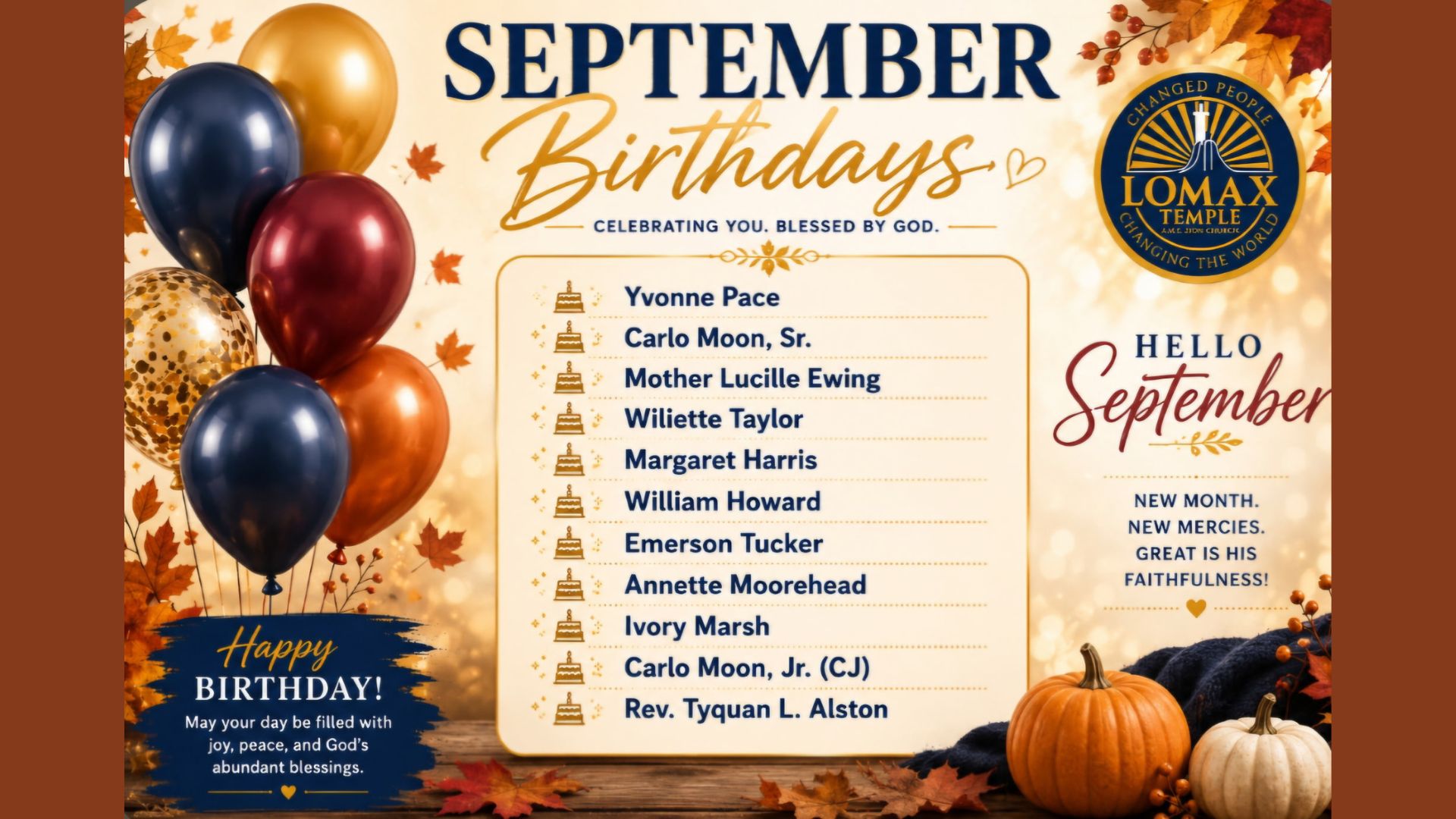 September Birthdays