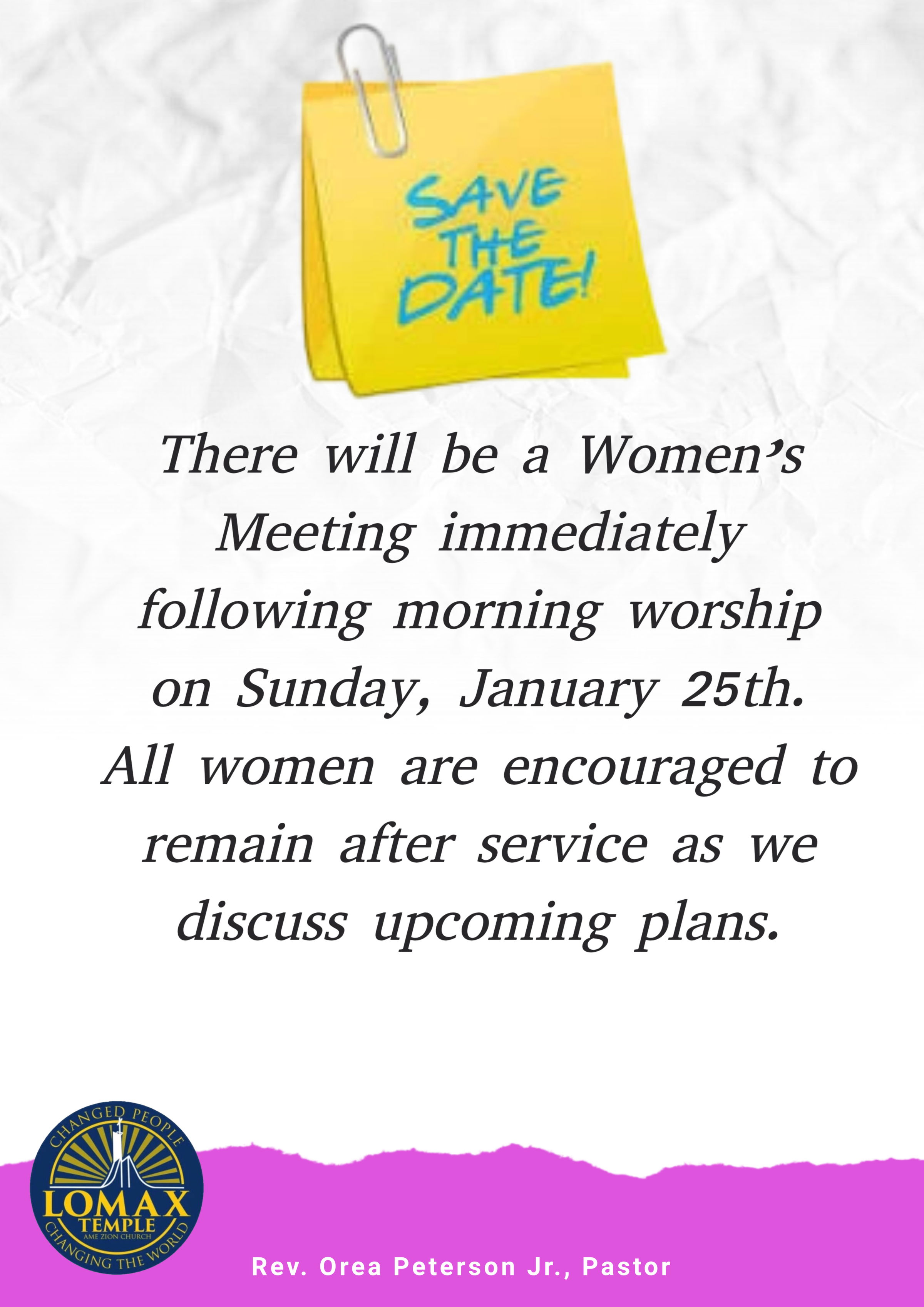 Women's Meeting