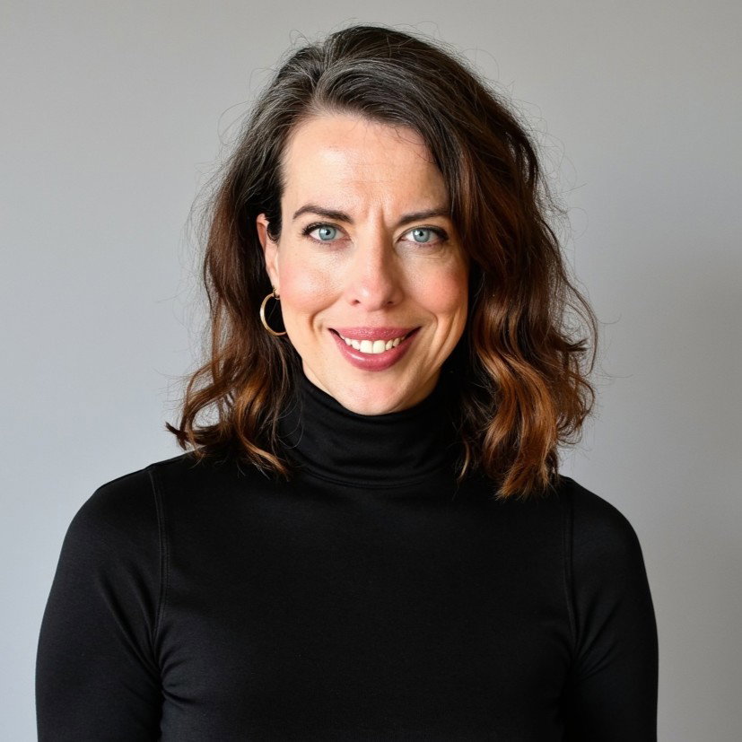 Chris headshot black blouse