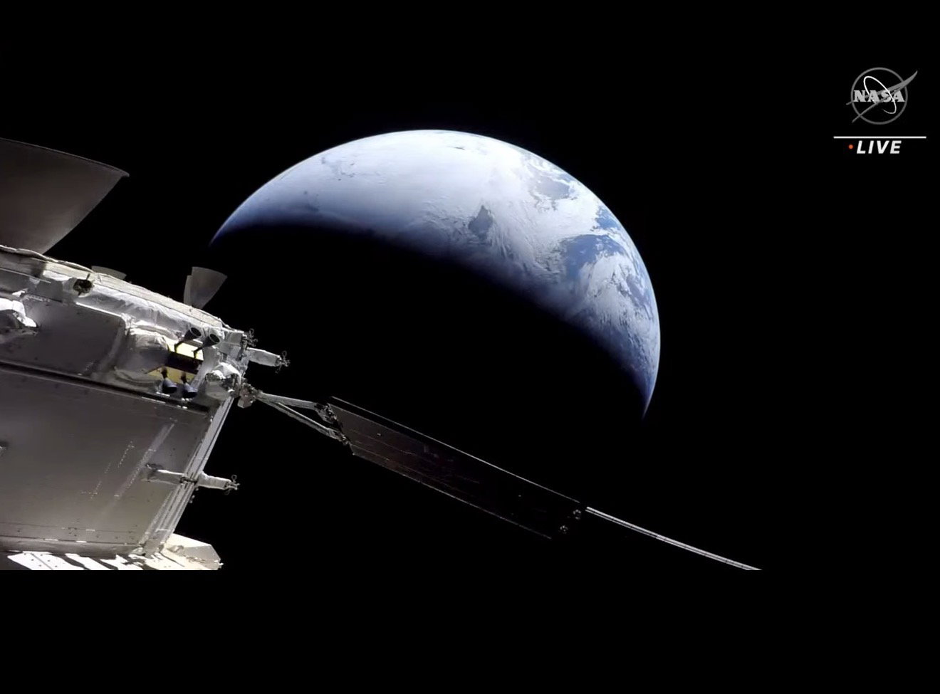 A cápsula Orion levará os astronautas em uma jornada histórica ao redor da Lua. Fonte: NASA / Orion Program