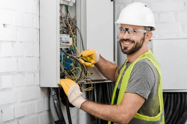 Local electrician in Spokane WA performing wiring service