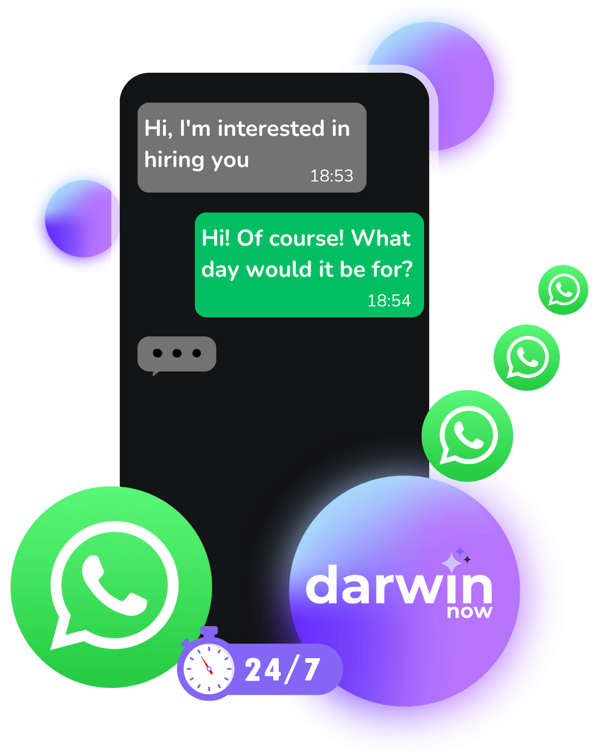 The best AI Whatsapp Agent is from Darwin Now
