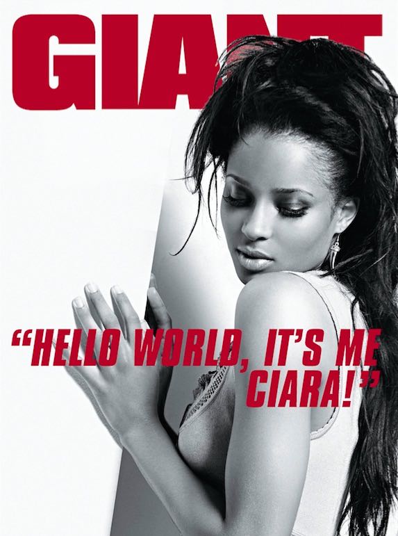 ciara on the cover of giant magazine