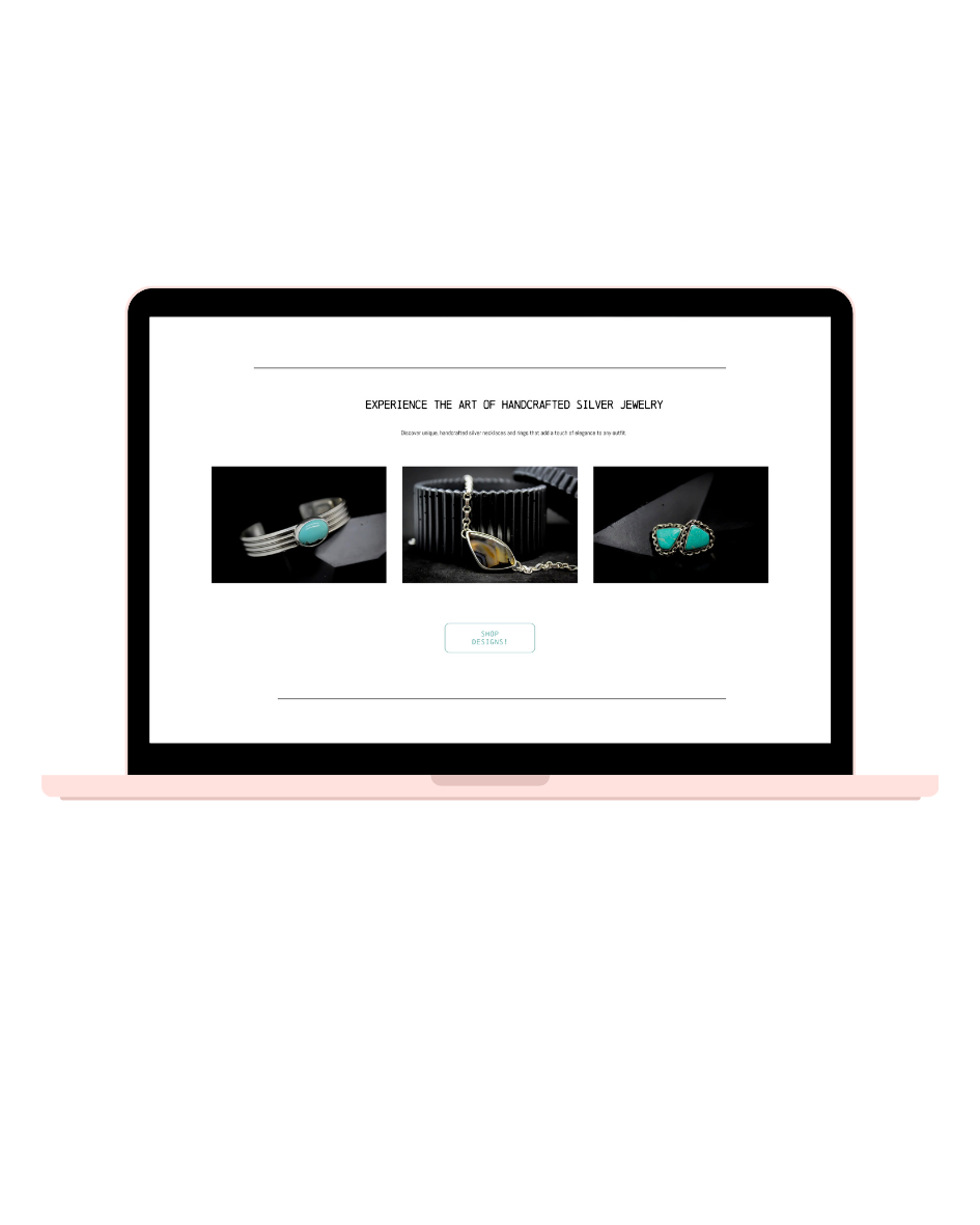 Responsive website for a local silversmith redesigned by Sidler Studios 