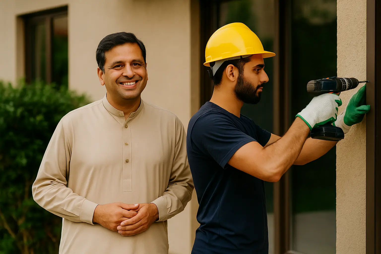alt="Skilled Pakistani service providers for home and construction"