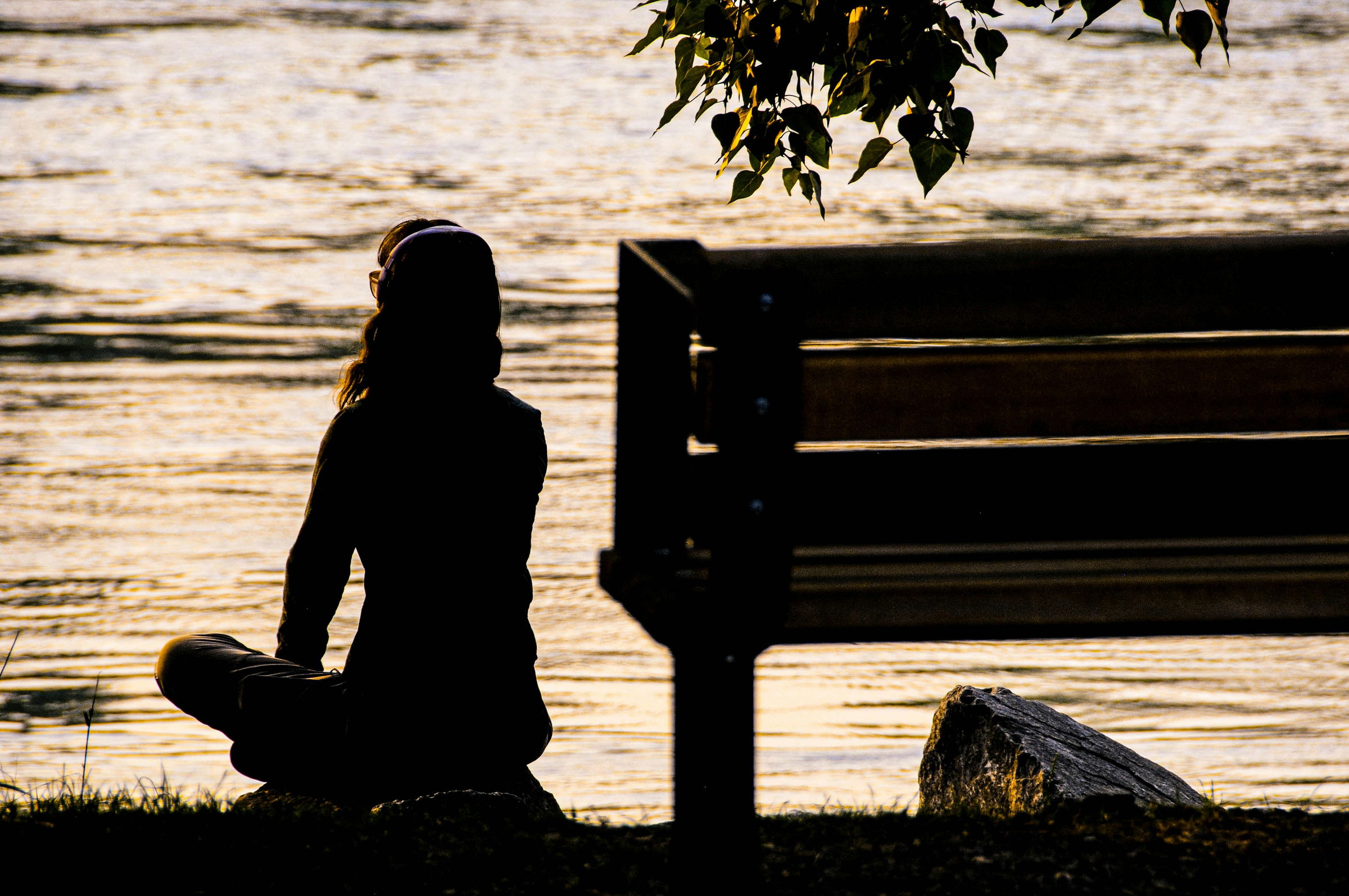 meditating person