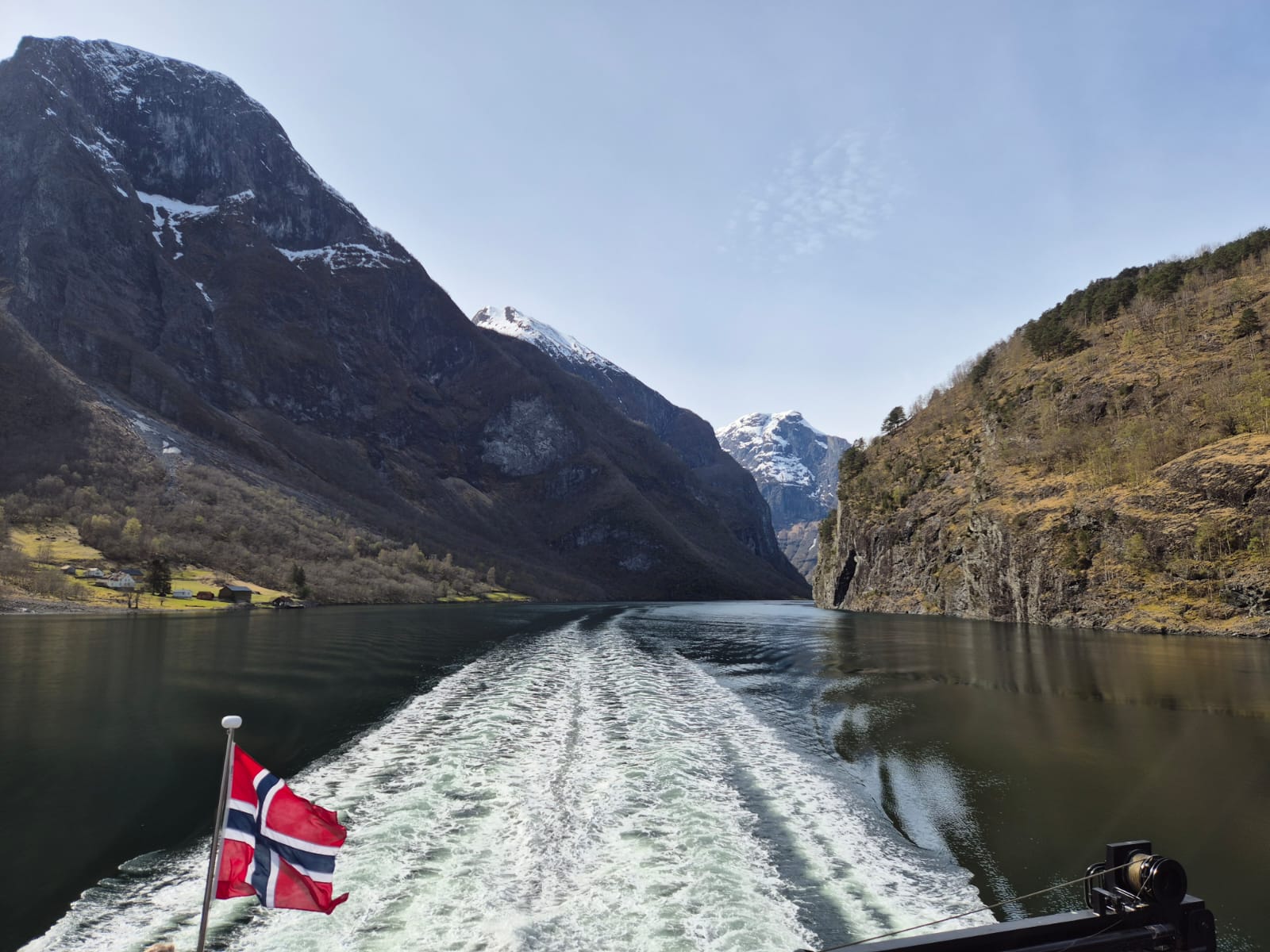 View from a fjord cruise near Gudvangen