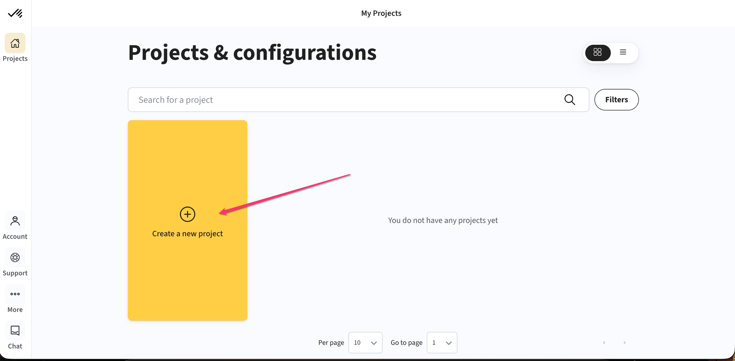 Axeptio project configuration page