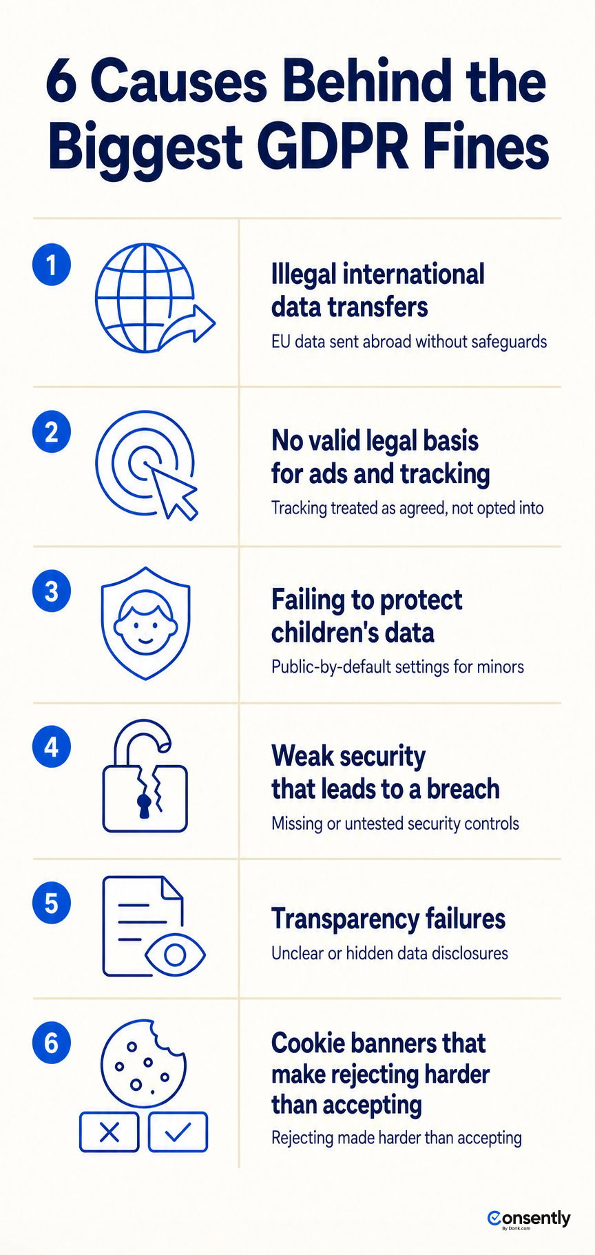 The six root causes behind nearly every GDPR fine over 100 million euros