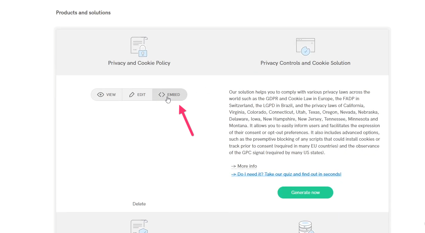 getting to embedded code 
